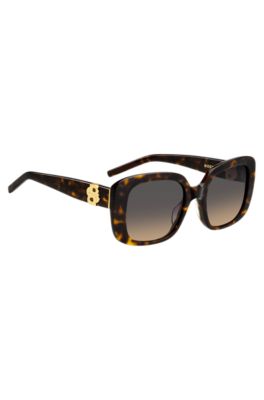 Havana-acetate sunglasses with Double B monogram, Assorted-Pre-Pack