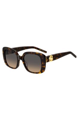 Havana-acetate sunglasses with Double B monogram, Assorted-Pre-Pack