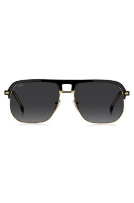 Two-tone sunglasses in acetate and metal, Assorted-Pre-Pack