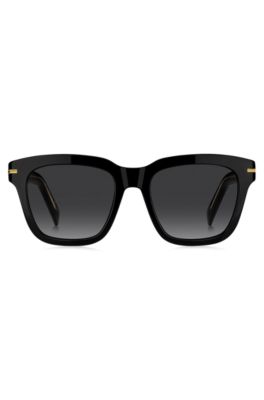 Black-acetate sunglasses with gold-tone detail, Assorted-Pre-Pack