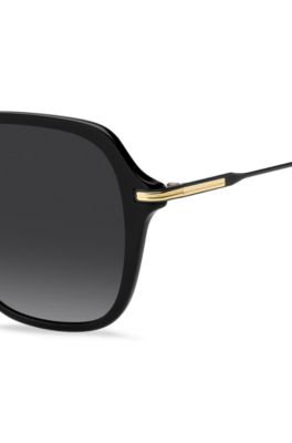 Gafas de sol de acetato negro con patillas met&aacute;licas, Assorted-Pre-Pack