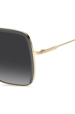 Grey-acetate sunglasses with gold-tone metal, Assorted-Pre-Pack