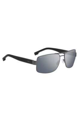 Flat-hinge sunglasses with double bridge, Assorted-Pre-Pack