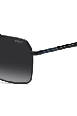 Gafas de sol de doble puente en negro y azul, Assorted-Pre-Pack