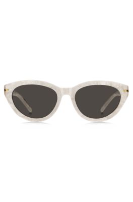 Patterned-acetate sunglasses with gold-tone detail, Assorted-Pre-Pack