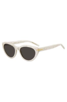 Patterned-acetate sunglasses with gold-tone detail, Assorted-Pre-Pack