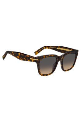 Havana-acetate sunglasses with gold-tone detail, Assorted-Pre-Pack