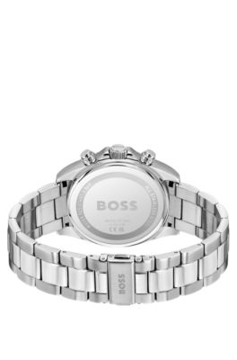 Steel-bracelet watch with green dial, Assorted-Pre-Pack