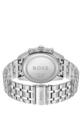 Steel-bracelet watch with blue dial, Assorted-Pre-Pack