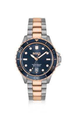 Reloj Troper Sport en dos tonos con esfera azul, Assorted-Pre-Pack