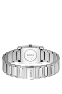 Reloj con esfera principal negra y pulsera de eslabones en H , Assorted-Pre-Pack