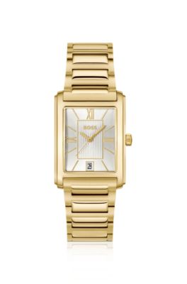 Principle gold-tone watch with silver-white dial, Assorted-Pre-Pack