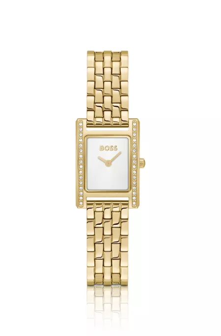 White-dial watch in a gold effect