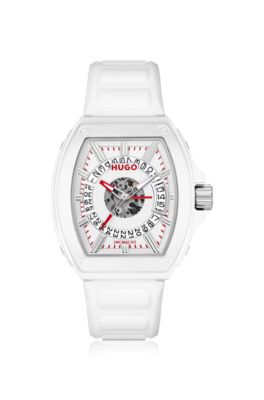HUGO ID all-white watch with transparent dial, Assorted-Pre-Pack