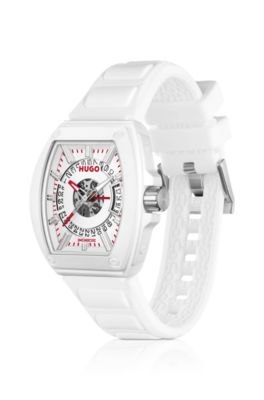 HUGO ID all-white watch with transparent dial, Assorted-Pre-Pack