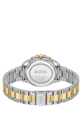 Alley green-dial watch in two-tone steel, Assorted-Pre-Pack