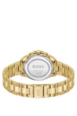 Alley gold-tone watch with silver-white dial, Assorted-Pre-Pack