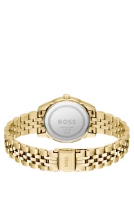 Graceful Precious crystal-embellished watch in gold-tone steel, Assorted-Pre-Pack