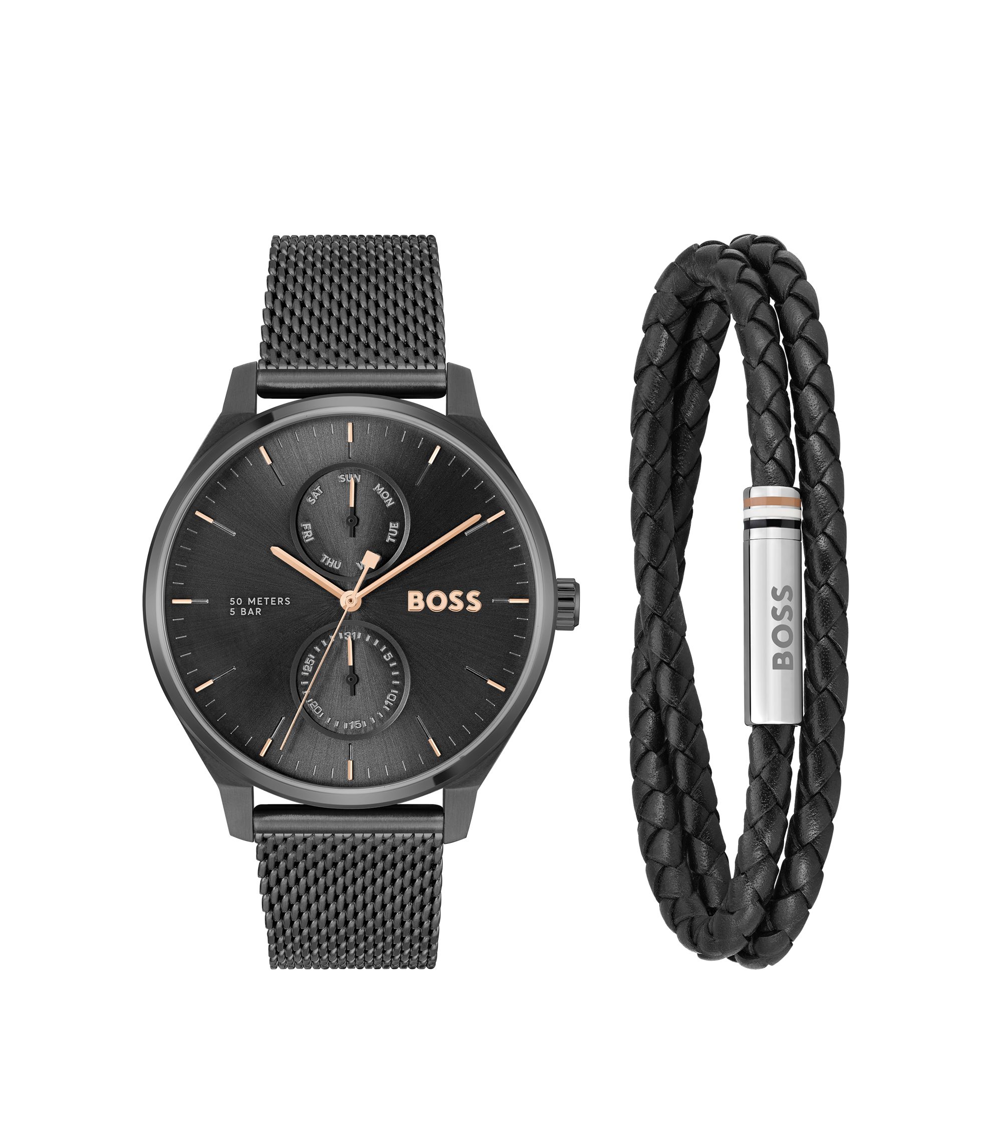 BOSS - Cuff and watch gift set
