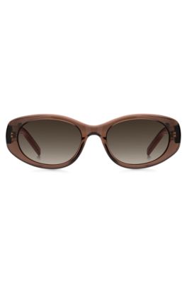 Gafas de sol de acetato marr&oacute;n con monograma Double&nbsp;B, Assorted-Pre-Pack