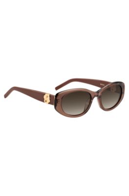 Gafas de sol de acetato marr&oacute;n con monograma Double&nbsp;B, Assorted-Pre-Pack