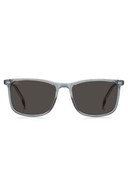 Gafas de sol azul trasl&uacute;cido con logo en la patilla, Assorted-Pre-Pack