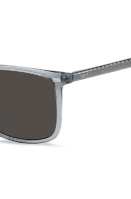 Gafas de sol azul trasl&uacute;cido con logo en la patilla, Assorted-Pre-Pack