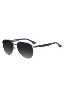 Double-bridge sunglasses with carbon-fiber temples, Assorted-Pre-Pack