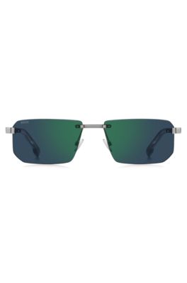 Rimless sunglasses with colored lenses and Double B monogram, Assorted-Pre-Pack