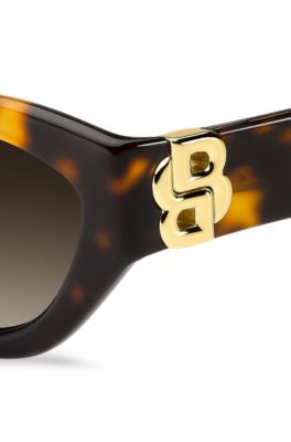 Gafas de sol de acetato color habana con monograma Double&nbsp;B, Assorted-Pre-Pack
