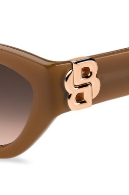 Gafas de sol de acetato color tostado con monograma Double&nbsp;B, Assorted-Pre-Pack