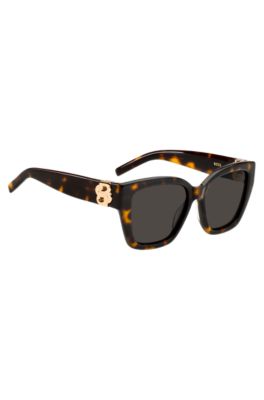 Havana-acetate sunglasses with Double B monogram, Assorted-Pre-Pack