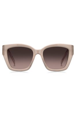 Gafas de sol de acetato en tono nude con monograma Double&nbsp;B, Assorted-Pre-Pack