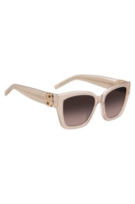 Gafas de sol de acetato en tono nude con monograma Double&nbsp;B, Assorted-Pre-Pack