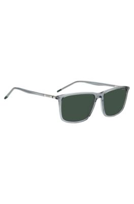 Tubular-temple sunglasses in transparent acetate, Assorted-Pre-Pack