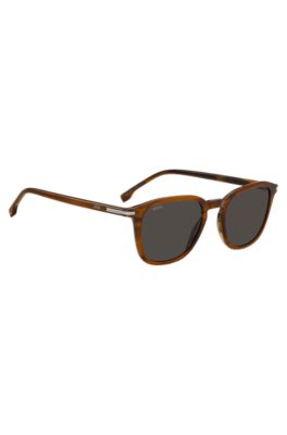 Gafas de sol de acetato con dibujo y raya en la patilla, Assorted-Pre-Pack