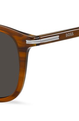 Gafas de sol de acetato con dibujo y raya en la patilla, Assorted-Pre-Pack