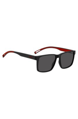 HUGO Eyewear x VCARB black-acetate sunglasses with rubber logo, Assorted-Pre-Pack