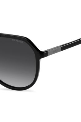 Gafas de sol negras con detalles de logo met&aacute;licos, Assorted-Pre-Pack