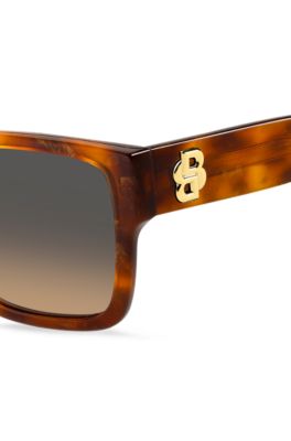 Gafas de sol de acetato color habana con monograma Double&nbsp;B, Assorted-Pre-Pack