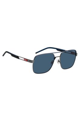 Gafas de sol con puente doble y patillas con aberturas, Assorted-Pre-Pack