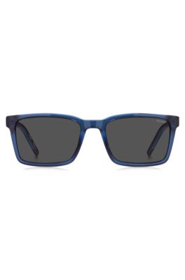 Gafas de sol azul trasl&uacute;cido con patillas estampadas, Assorted-Pre-Pack