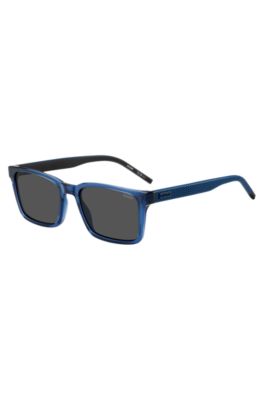 Gafas de sol azul trasl&uacute;cido con patillas estampadas, Assorted-Pre-Pack