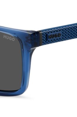 Gafas de sol azul trasl&uacute;cido con patillas estampadas, Assorted-Pre-Pack