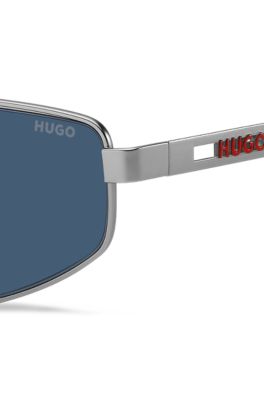 Gafas de sol con puente doble y logo perforado, Assorted-Pre-Pack
