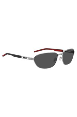 Metal sunglasses with cut-out logo, Assorted-Pre-Pack