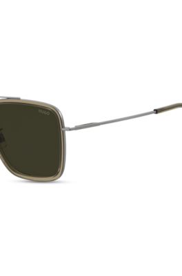 Gafas de sol de acetato marr&oacute;n con bordes de metal, Assorted-Pre-Pack