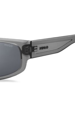 Gafas de sol de acetato gris con detalles abiertos, Assorted-Pre-Pack