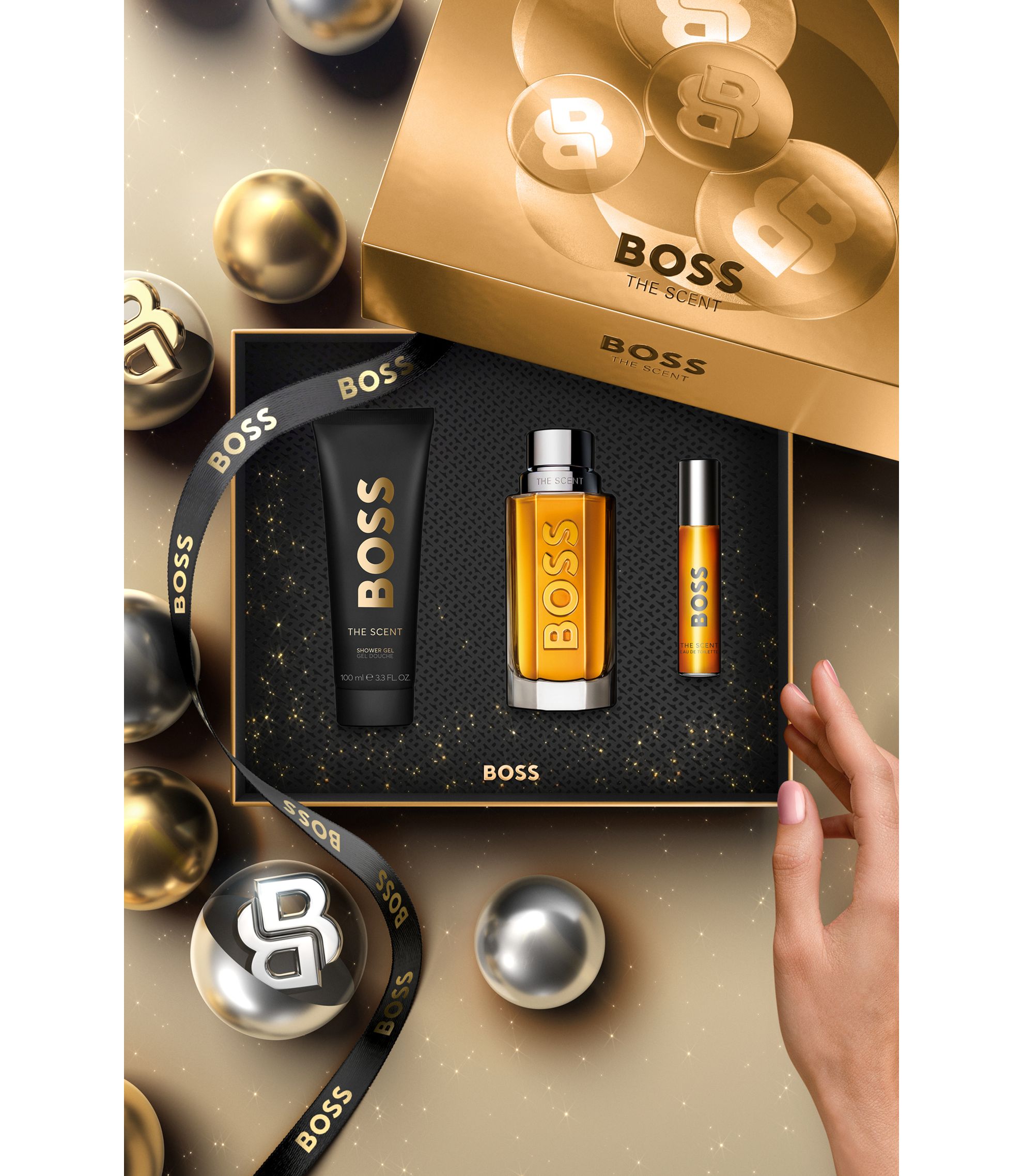 BOSS THE SCENT 香水とボディクリームセット BOSS - BOSS The Scent Eau de Toilette for Him 100 ml gift set