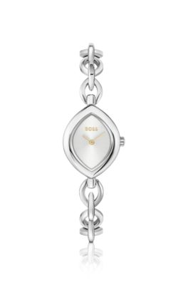 Fiora contoured watch in silver-tone steel, Assorted-Pre-Pack